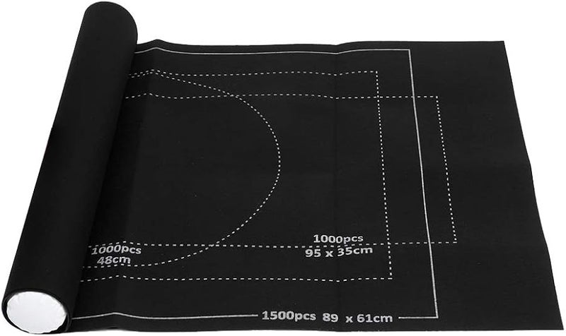 Akozon Felt Puzzle Mat Roll Up Storage Pad Blanket For Kids 26x46 Inches Black Printing - Image 1